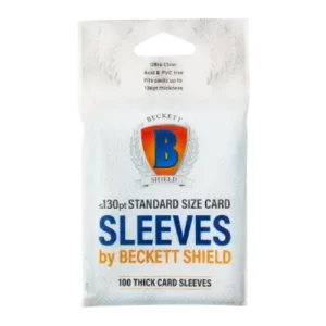 Beckett Shield - Thick Card Sleeves – Clear – 130PT Pochettes épaisses pour cartes standard (100)