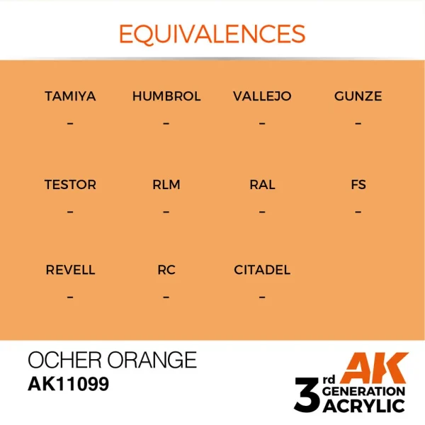 AK Interactive - Ocher Orange 17ml - AK11099