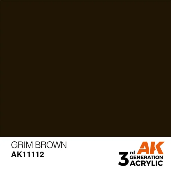 AK Interactive – Grim Brown 17ml – AK11112 - AK Interactive - Ludik Vault