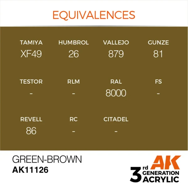 AK Interactive - Green-Brown 17ml - AK11126