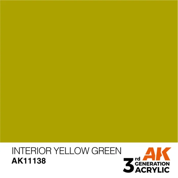 5568303713 AK Interactive – Interior Yellow Green 17ml – AK11138 - AK Interactive - Ludik Vault