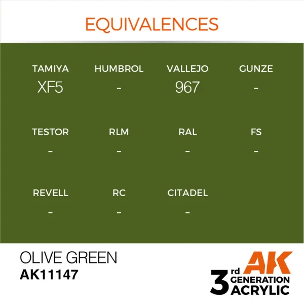 AK Interactive - Olive Green 17ml - AK11147