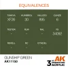 5568303836-1 AK Interactive - Gunship Green 17ml - AK11150