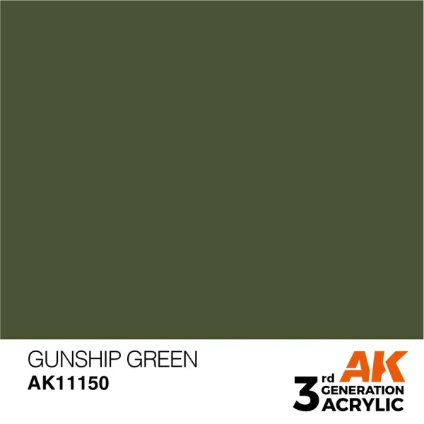 5568303836 AK Interactive – Gunship Green 17ml – AK11150 - AK Interactive - Ludik Vault