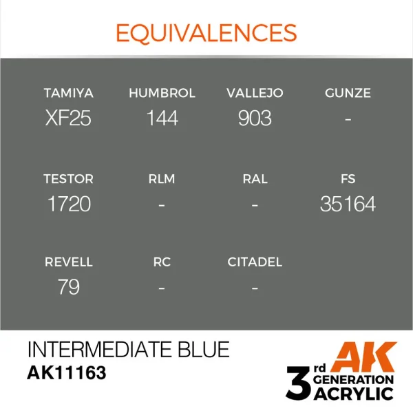 5568303966-1 AK Interactive - Intermediate Blue 17ml - AK11163