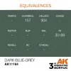 AK Interactive - Dark Blue-Grey 17ml - AK11164