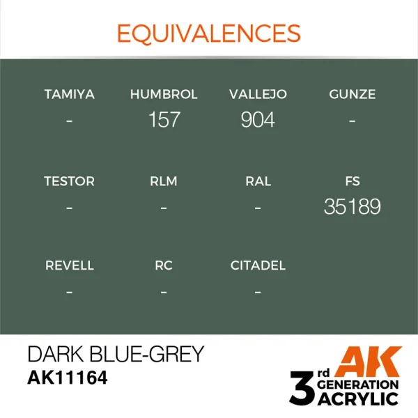 AK Interactive - Dark Blue-Grey 17ml - AK11164