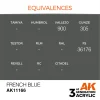 AK Interactive - French Blue 17ml - AK11166
