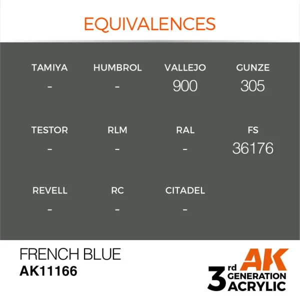 AK Interactive - French Blue 17ml - AK11166