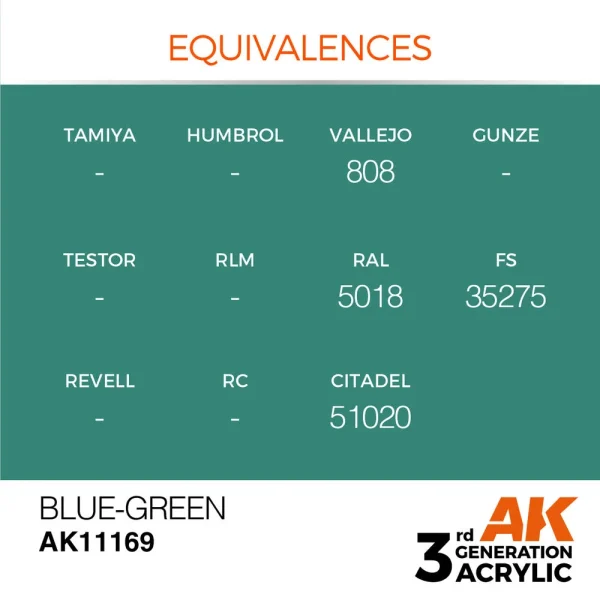 AK Interactive - Blue-Green 17ml - AK11169