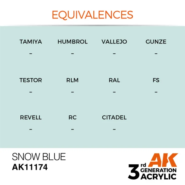 5568304079-1 AK Interactive - Snow Blue 17ml - AK11174