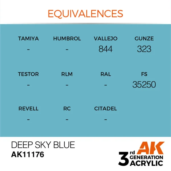 5568304093-1 AK Interactive - Deep Sky Blue 17ml - AK11176