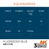 5568304116-1 AK Interactive - Fluorescent Blue 17ml - AK11178
