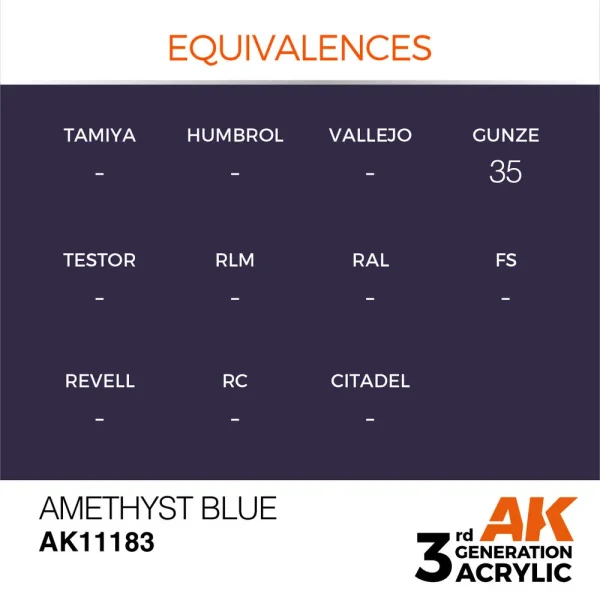 AK Interactive - Amethyst Blue 17ml - AK11183