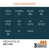 5568304178-1 AK Interactive - Medium Blue 17ml - AK11184