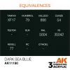 5568304239-1 AK Interactive - Dark Sea Blue 17ml - AK11190