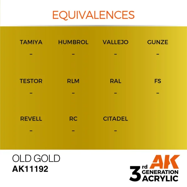 AK Interactive - Old Gold 17ml - AK11192