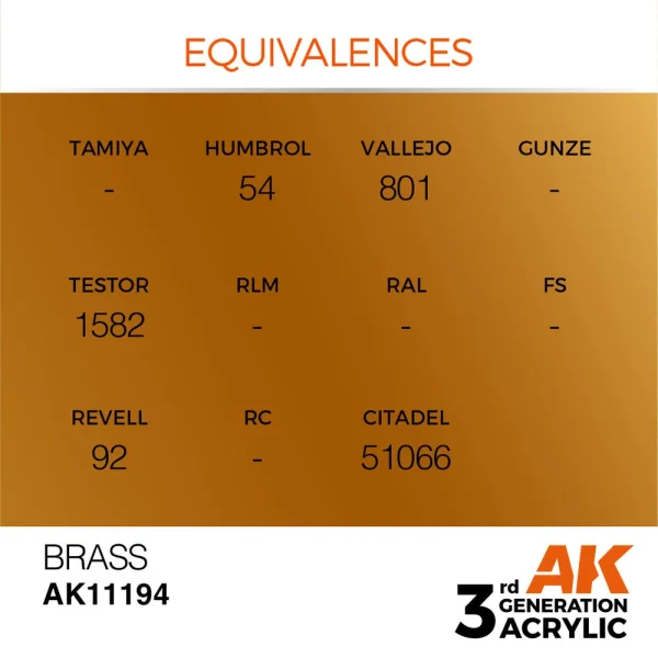 5568304277-1 AK Interactive - Brass 17ml - AK11194