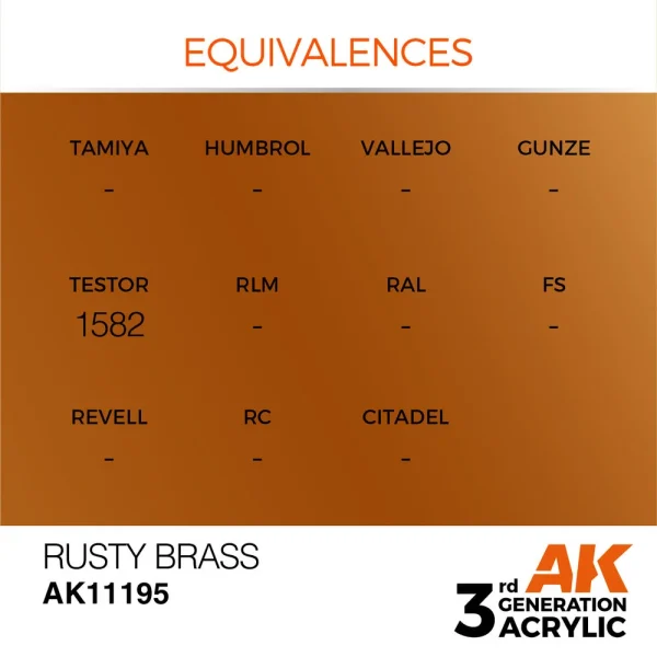 AK Interactive - Rusty Brass 17ml - AK11195
