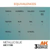 5568304321-1 AK Interactive - Metallic Blue 17ml - AK11199