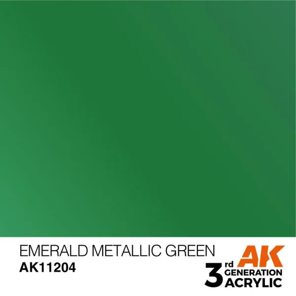 AK Interactive – Emerald Metallic Green 17ml – AK11204 - AK Interactive - Ludik Vault