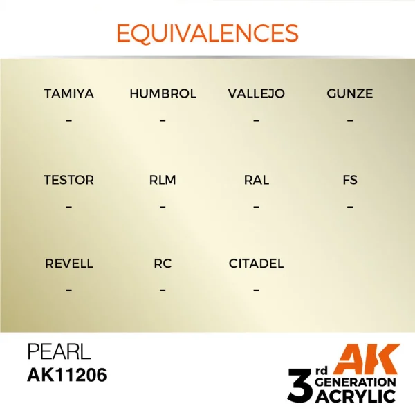 5568304390-1 AK Interactive - Pearl 17ml - AK11206