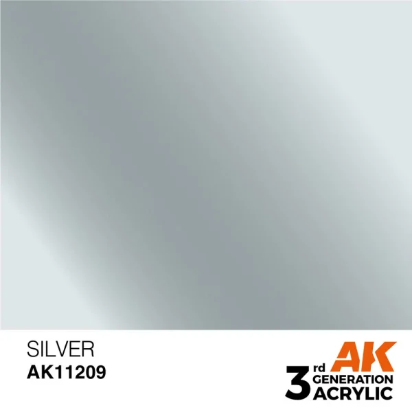 AK Interactive – Silver 17ml – AK11209 - AK Interactive - Ludik Vault