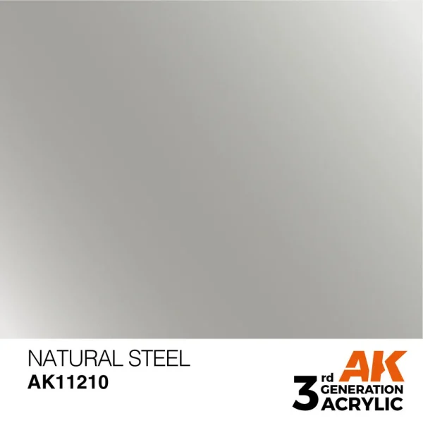 AK Interactive – Natural Steel 17ml – AK11210 - AK Interactive - Ludik Vault