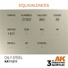 5568304444-1 AK Interactive - Oily Steel 17ml - AK11211