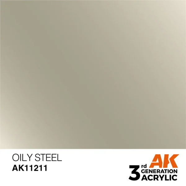 AK Interactive – Oily Steel 17ml – AK11211 - AK Interactive - Ludik Vault