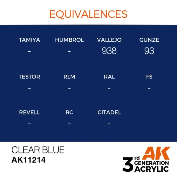 AK Interactive - Clear Blue 17ml - AK11214