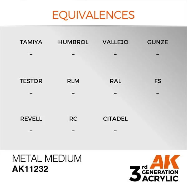 AK Interactive - Metal Medium 17ml - AK11232