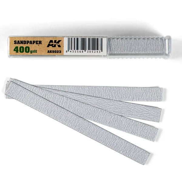 5568305243 AK Interactive – Dry Sandpaper 400 grit x 50 units – AK9023 - AK Interactive - Ludik Vault