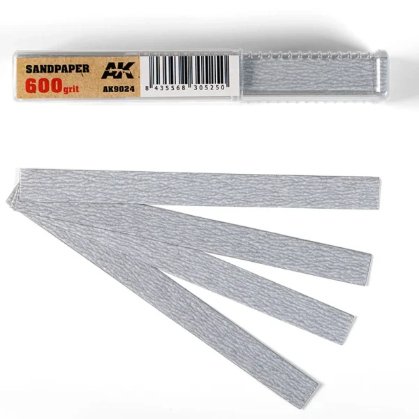 5568305250 AK Interactive – Dry Sandpaper 600 grit x 50 units – AK9024 - AK Interactive - Ludik Vault