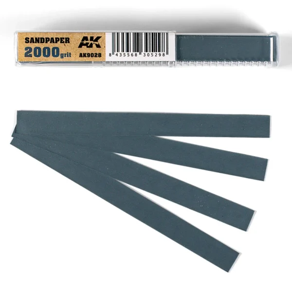 5568305298 AK Interactive – Wet Sandpaper 2000 grit x 50 units – AK9028 - AK Interactive - Ludik Vault