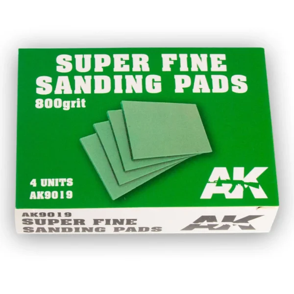 5568305342 AK Interactive – Super Fine Sanding Pads 800 grit.4 units – AK9019 - AK Interactive - Ludik Vault