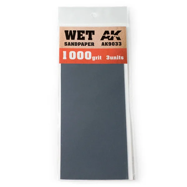 5568305380 AK Interactive – Wet Sandpaper 1000 Grit. 3 units – AK9033 - AK Interactive - Ludik Vault