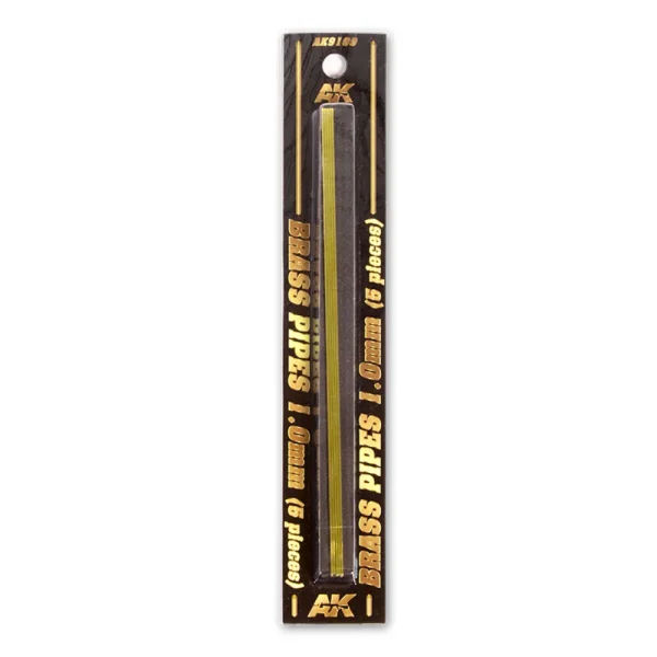AK Interactive – BRASS PIPES 1,0mm, 5 units – AK9109 - AK Interactive - Ludik Vault