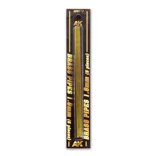 5568307230 AK Interactive – BRASS PIPES 1,8mm, 5 units – AK9117 - AK Interactive - Ludik Vault
