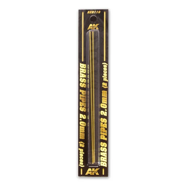 AK Interactive - BRASS PIPES 2,0mm, 2 units - AK9118