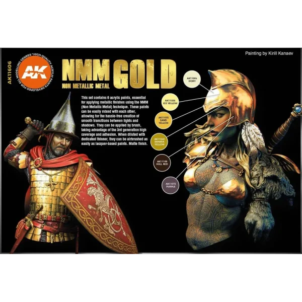 5568307506-1 AK Interactive - NON METALLIC METAL: GOLD - AK11606