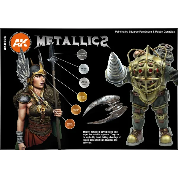 5568307520-1 AK Interactive - METALLICS SET - AK11608