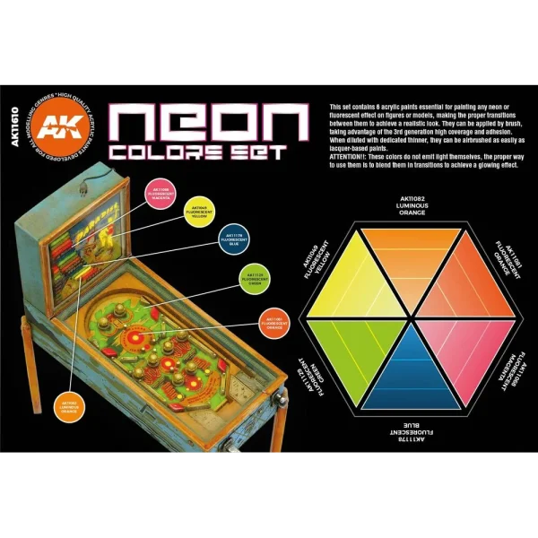 AK Interactive - NEON COLORS SET - AK11610