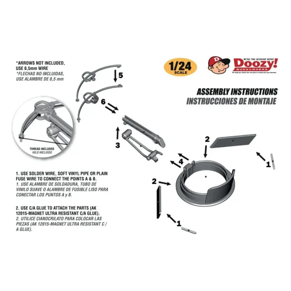 5568308367-1 AK Interactive - UNIVERSAL STEEL DRUM HATCH WITH CROSSBOW MOUNT / BALLESTA POST APOCALÍPTICA CON MONTURA DE TAMBOR - DZ033