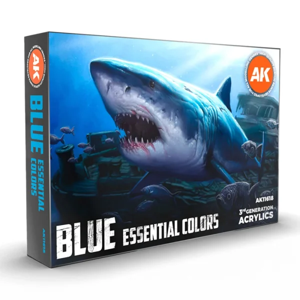 AK Interactive – BLUE ESSENTIAL COLORS 3GEN SET – AK11618 - AK Interactive - Ludik Vault