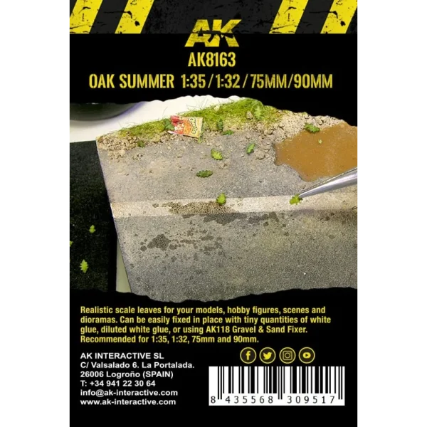 5568309517-1 AK Interactive - OAK SUMMER LEAVES 1/35 - AK8163
