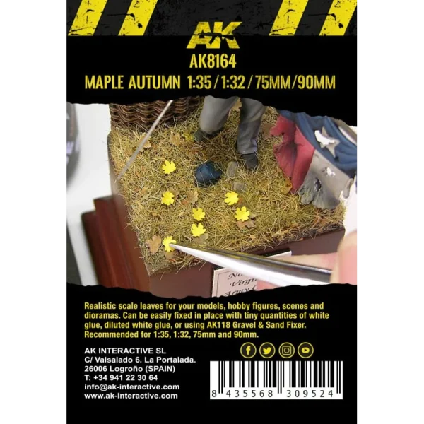 5568309524-1 AK Interactive - MAPLE AUTUMN LEAVES 1/35 - AK8164