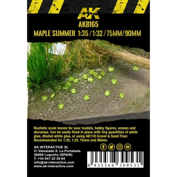 5568309531-1 AK Interactive - MAPLE SUMMER LEAVES 1/35 - AK8165