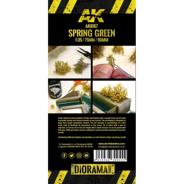 AK Interactive - SPRING GREEN SHRUBBERIES - AK8167