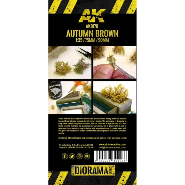 AK Interactive - AUTUMN BROWN SHRUBBERIES - AK8170